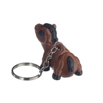 Koń brązowy - brelok do kluczy